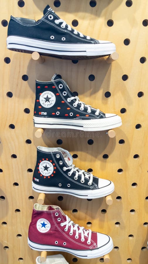 Converse All Star Brand and Logo Sign on Store Interior Shoes Footwear Editorial - Image of america, icon: 246505206