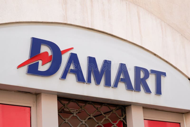 Damart Logo Brand and Text Sign on Wall Facade Store Fashion City ...