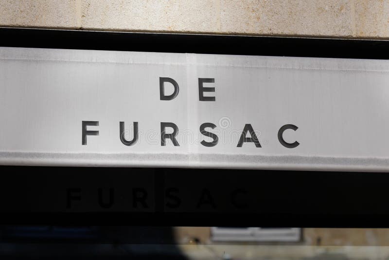 De Fursac Logo and Sign Front of Boutique Men Suits Shop Fashion ...