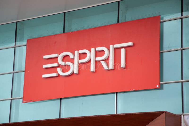 Esprit Logo Text Store Signage Brand Shop Chain Sign Facade of Women ...