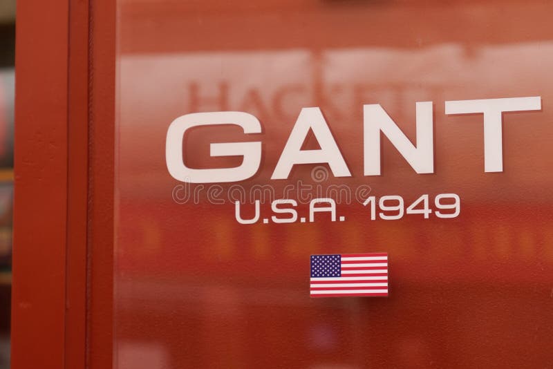 Gant Logo Brand and Text Sign on Wall Facade Shop Entrance in City ...