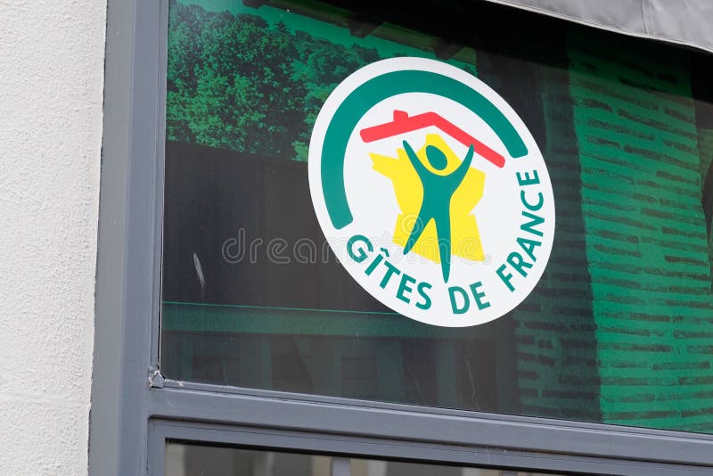 Bordeaux , Aquitaine  France - 12 20 2021 : gites de france logo brand and text sign for vacation rentals apartment house guest home