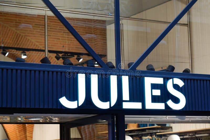 Jules Logo in Front of Their Shop for Lyon. Jules is a French Fashion ...