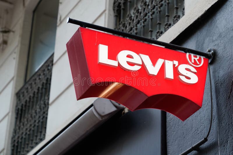 Levi`s Brand Logo and Red Sign Text of Shop Fashion Clothing Levis Store  Editorial Stock Image - Image of apparel, facade: 220519059