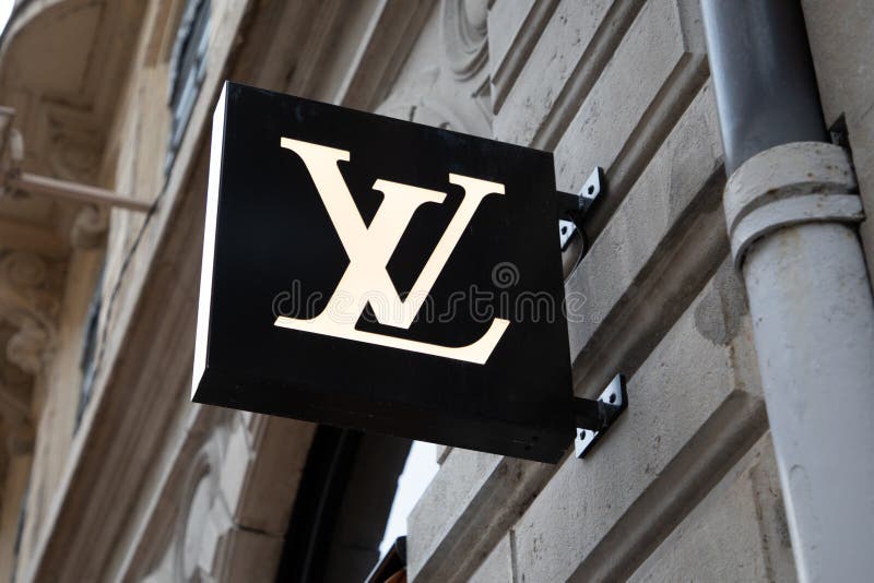 Warsaw, Poland. 16 September 2018. Sign Louis Vuitton. Company Signboard Louis  Vuitton. Stock Photo, Picture and Royalty Free Image. Image 111127466.