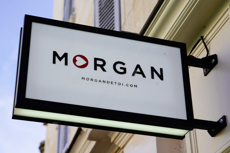Bordeaux, Aquitaine/France - 12 04 2019 : Morganhandel, logotyp för flickor och kläder, modeskylt