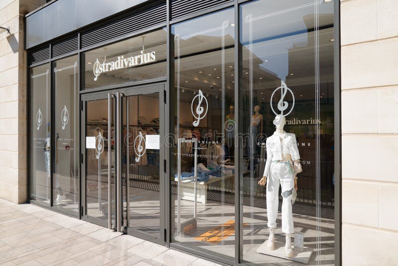 Stradivarius Logo Shop Brand and Text Sign Front of Facade Store ...