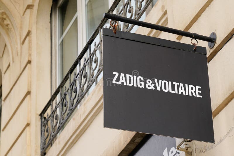 Zadig & Voltaire Fashion Store Logo and Text Sign on Front of Trend ...