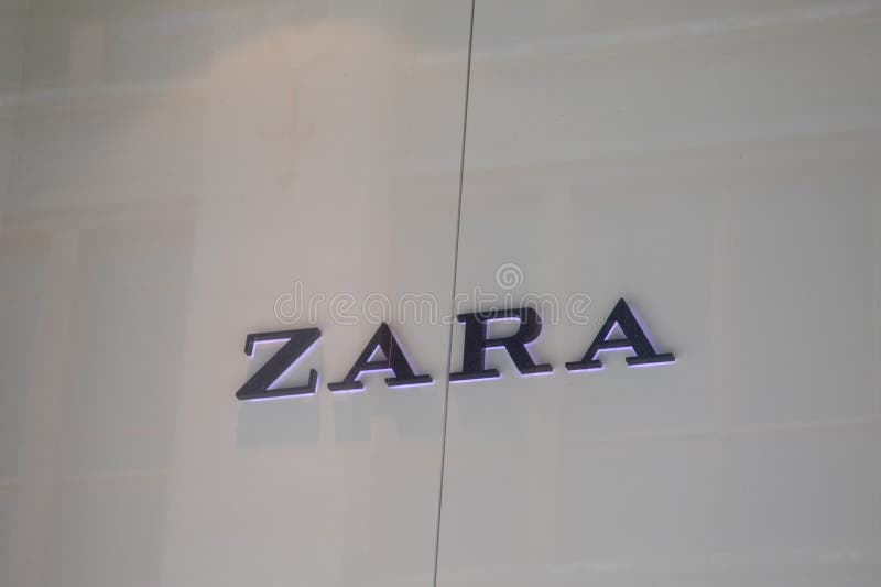 Zara Logo Brand and Text Sign Front Facade Windows Clothes Store of ...