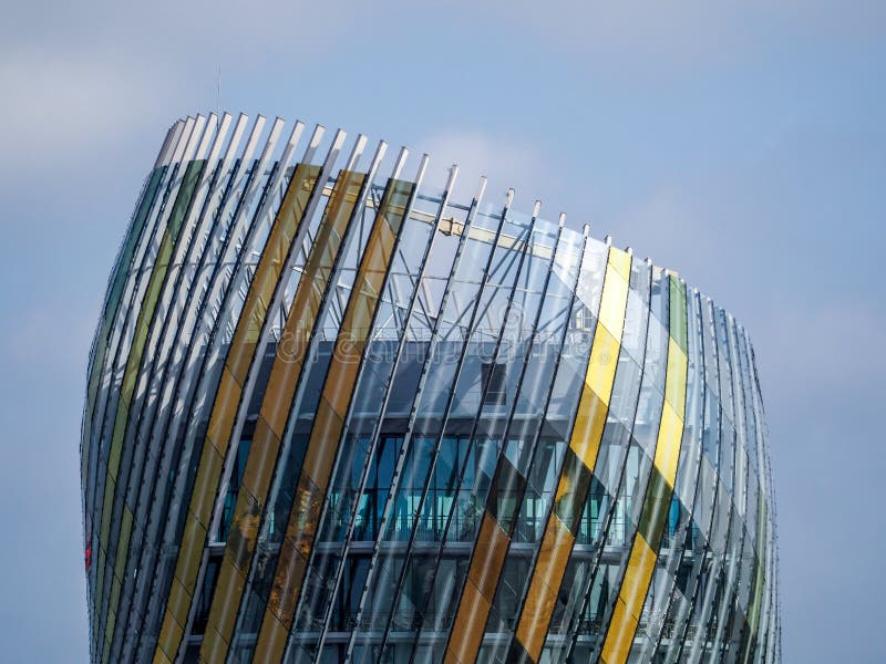 BORDEAUX, GIRONDE/FRANCE - SEPTEMBER 19 : View of La Cite du Vin Building in Bordeaux on September 19, 2016