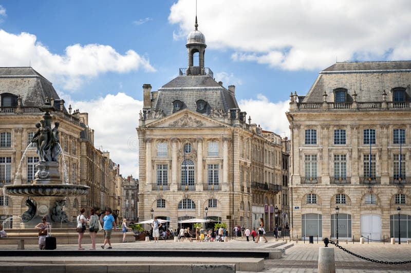 Bordeaux - Place de la Bourse frankreich stockfoto Bordeaux - Place de la Bourse frankreich stockfoto