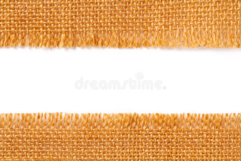 Burlap Fabric Ribbon Texture Sack Cloth Edge Red Hessian Stock