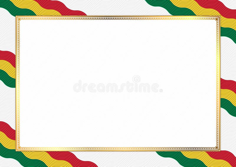 Border Made with Ghana National Colors Stock Vector Illustration of
