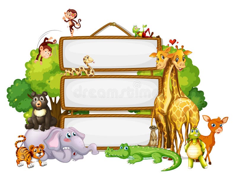 Border Template Design with Cute Animals Stock Vector - Illustration of board, park: 157233280 Border Template Design with Cute Animals Stock Vector - Illustration of board, park: 157233280