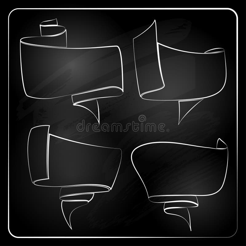 Bordetiketten, linten en stickers vector illustratie Bordetiketten, linten en stickers vector illustratie