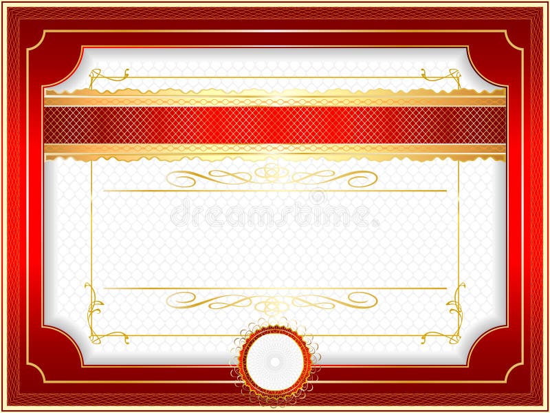 Bordo classico della rabescatura per il diploma o il certificato illustrazione di stock Bordo classico della rabescatura per il diploma o il certificato illustrazione di stock