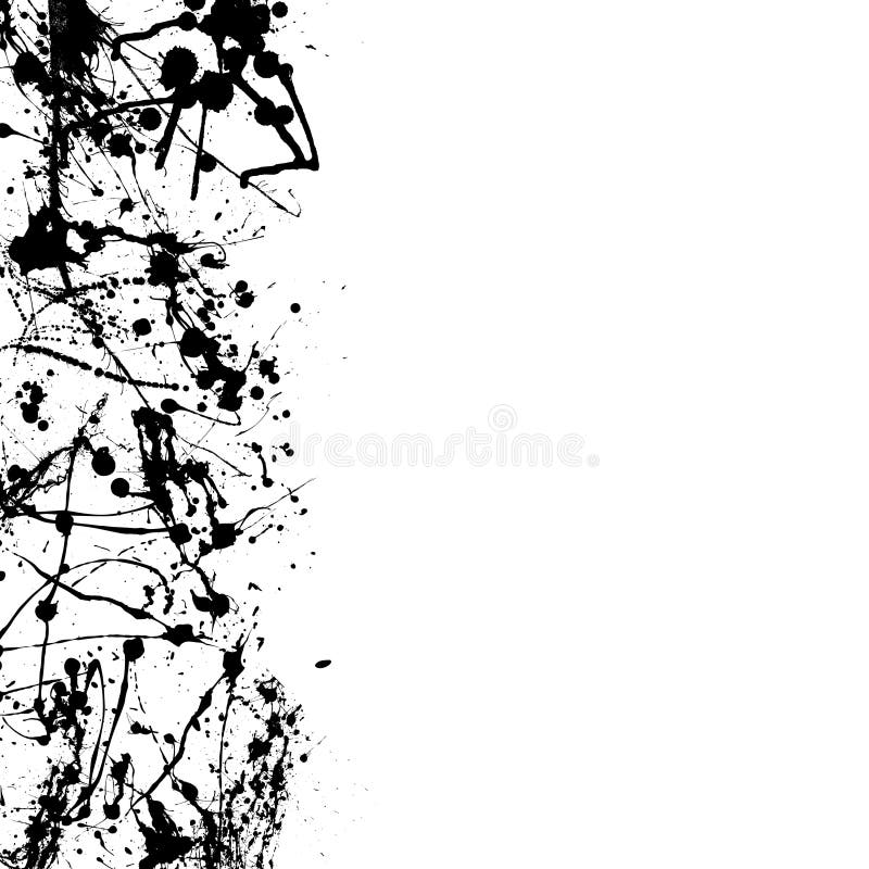 Bordo dello splat di nero illustrazione di stock Bordo dello splat di nero illustrazione di stock