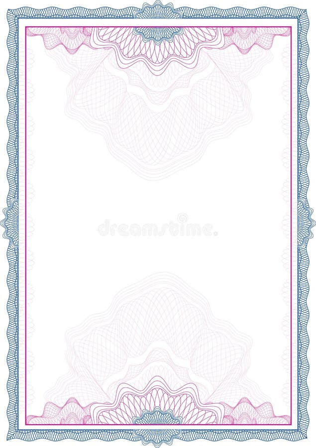 Bordo/diploma/certificato classici della rabescatura illustrazione di stock Bordo/diploma/certificato classici della rabescatura illustrazione di stock