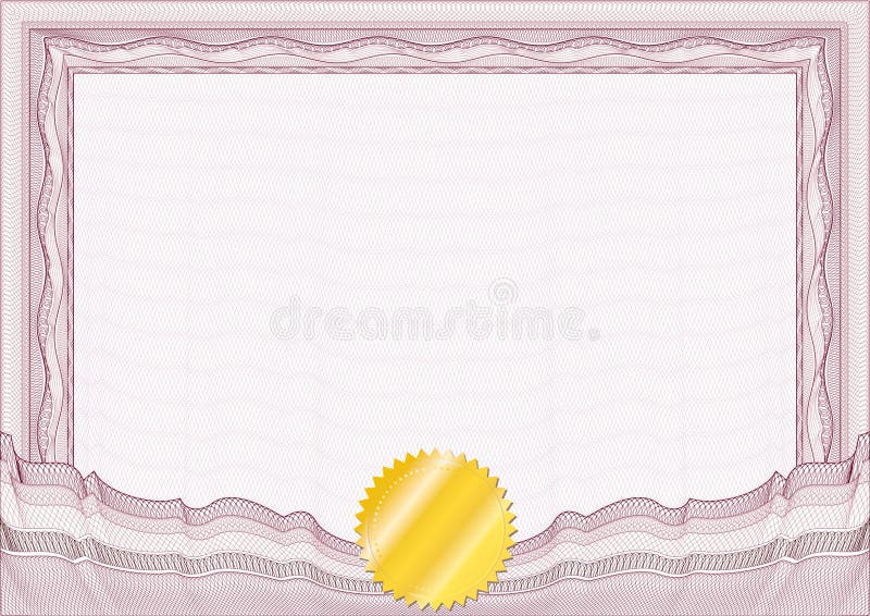 Bordo/diploma o certificato classico della rabescatura illustrazione di stock Bordo/diploma o certificato classico della rabescatura illustrazione di stock