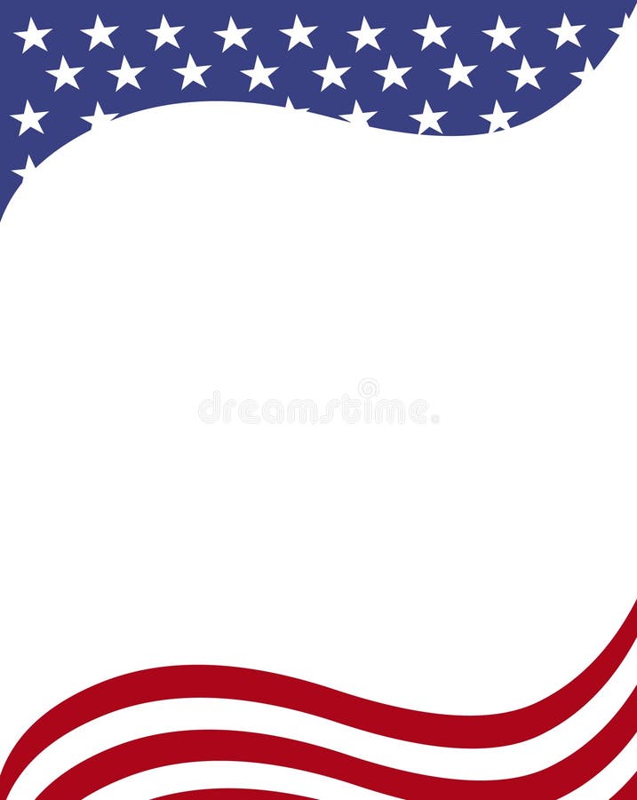 Bordo patriottico royalty illustrazione gratis Bordo patriottico royalty illustrazione gratis