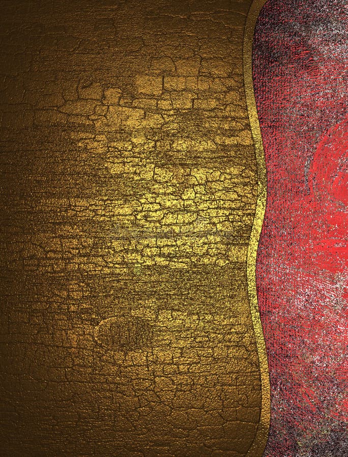 Bordo rosso di lerciume di struttura gialla incrinata royalty illustrazione gratis Bordo rosso di lerciume di struttura gialla incrinata royalty illustrazione gratis