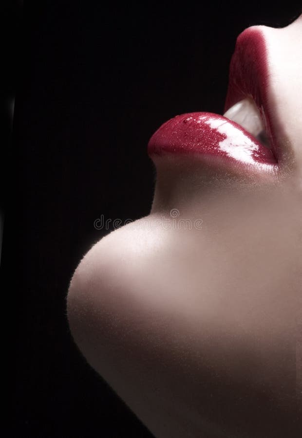 Bordos vermelhos sensuais imagem de stock Bordos vermelhos sensuais imagem de stock
