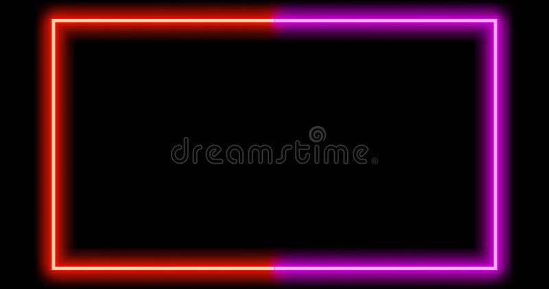 Bordure de mauve rouge à l'aide d'une lumière lumineuse abstraite pour créer un cadre - 4 k illustration libre de droits