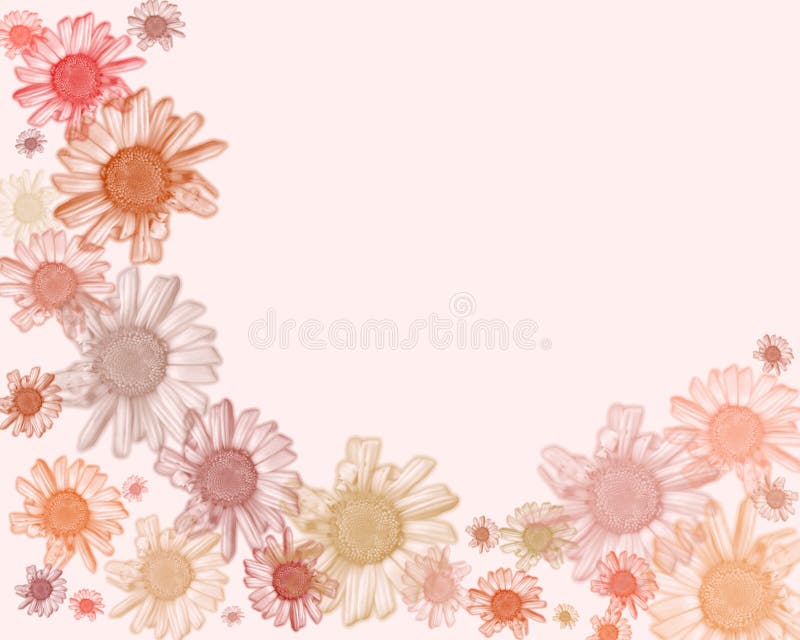 Bordure/fond en pastel de marguerite illustration libre de droits Bordure/fond en pastel de marguerite illustration libre de droits