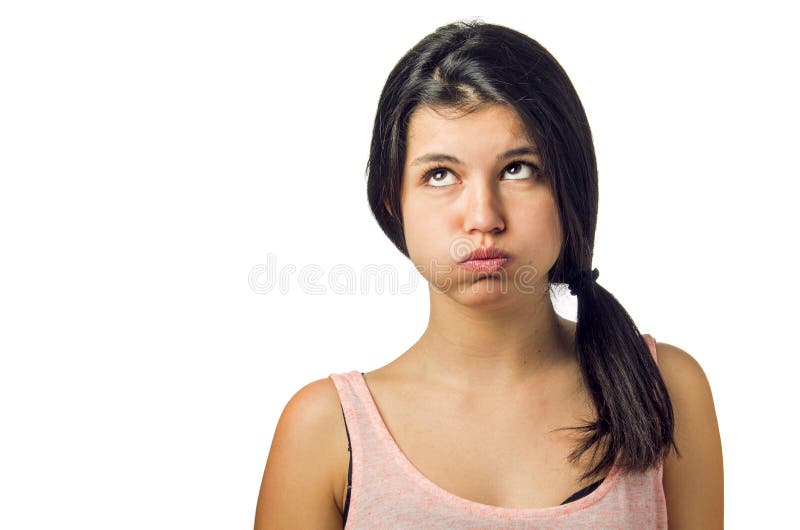 Bored Girl Stock Image Image Of Isolated Look People 40552901