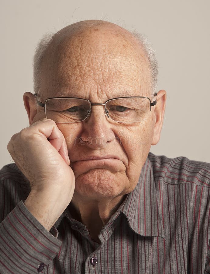 Bored senior man royalty free stock image Bored senior man royalty free stock image