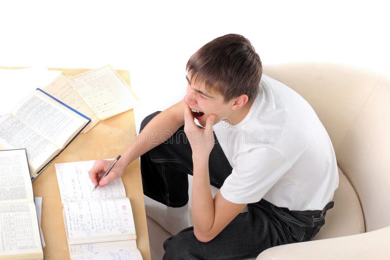 Bored student royalty free stock photos