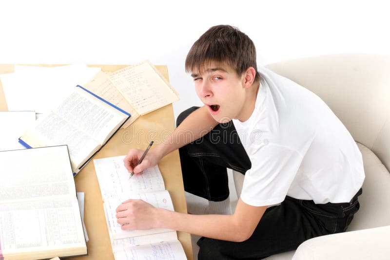 Bored student royalty free stock photos