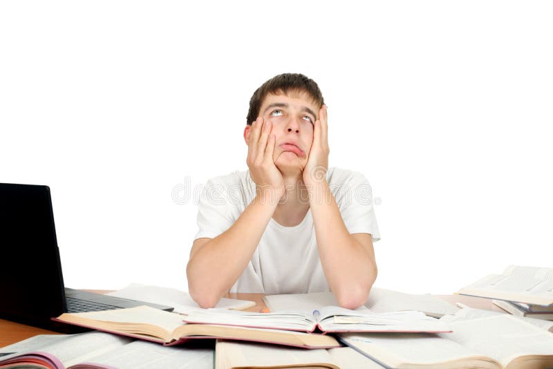 Bored Student royalty free stock image