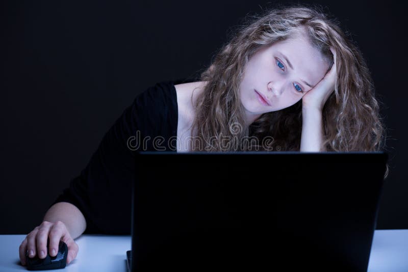 Bored teenager reading gossip royalty free stock image Bored teenager reading gossip royalty free stock image