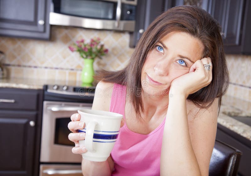 Bored woman royalty free stock image