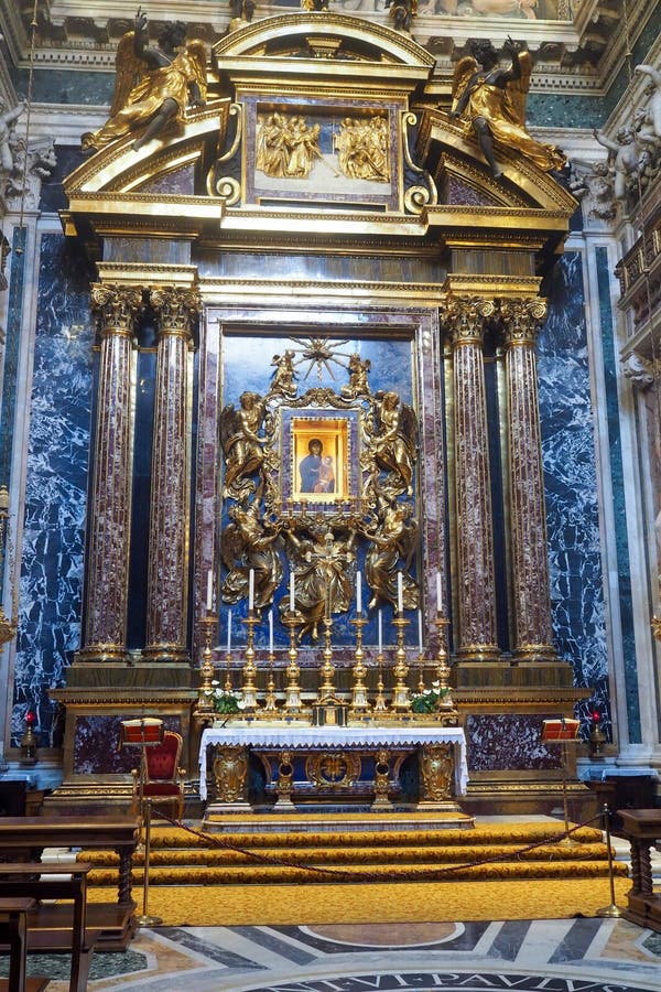 Basilica of Saint Mary Major in Rome, Italy Editorial Image - Image of ...