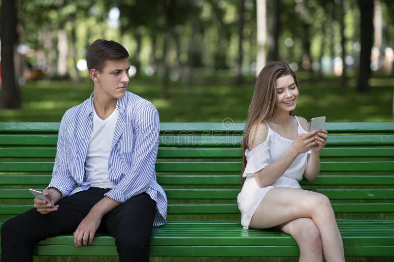 Boring Date. Excited Black Guy Playing Video Games and Ignoring Girlfriend  Next To Him Stock Image - Image of enjoy, conflict: 188745699