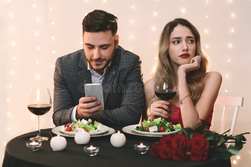 Boring Date. Excited Black Guy Playing Video Games and Ignoring Girlfriend  Next To Him Stock Image - Image of enjoy, conflict: 188745699