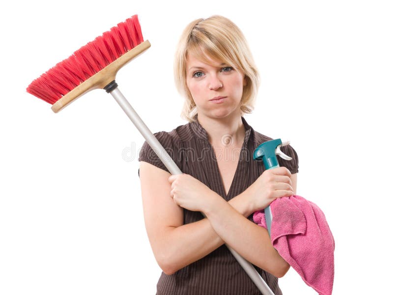 Boring housework royalty free stock image Boring housework royalty free stock image