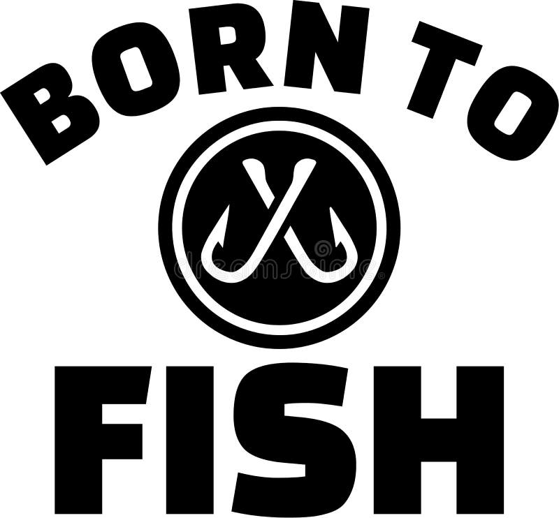 Born to fish with crossed hooks