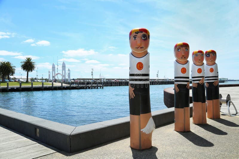 Bornes dans Geelong, Australie photo libre de droits Bornes dans Geelong, Australie photo libre de droits