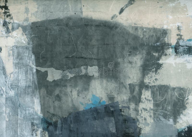 Abstract Textures Collage Painting stock image