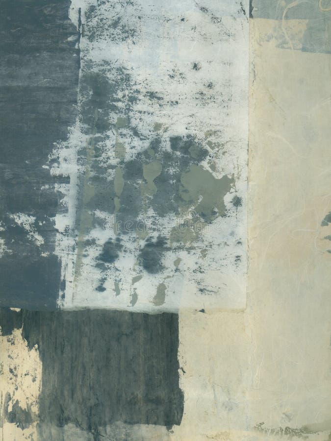 Gray Abstract Textures Collage Painting royalty free stock image