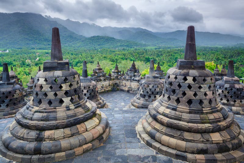 Borobudur Buddist świątynia Yogyakarta. Jawa, Indonezja zdjęcie royalty free Borobudur Buddist świątynia Yogyakarta. Jawa, Indonezja zdjęcie royalty free