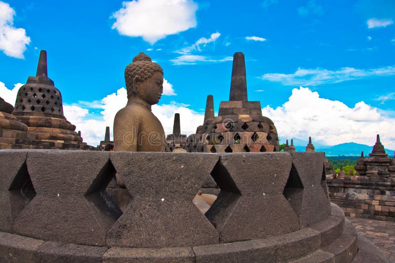 Borobudur świątynia blisko Yogyakarta zdjęcia stock Borobudur świątynia blisko Yogyakarta zdjęcia stock