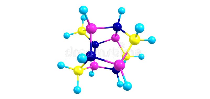 Boron nitride nanocage molecular structure isolated on white vector illustration