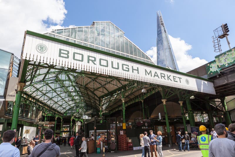 Borough Market, Premier Food Market in London. Stock Image - Image of ...