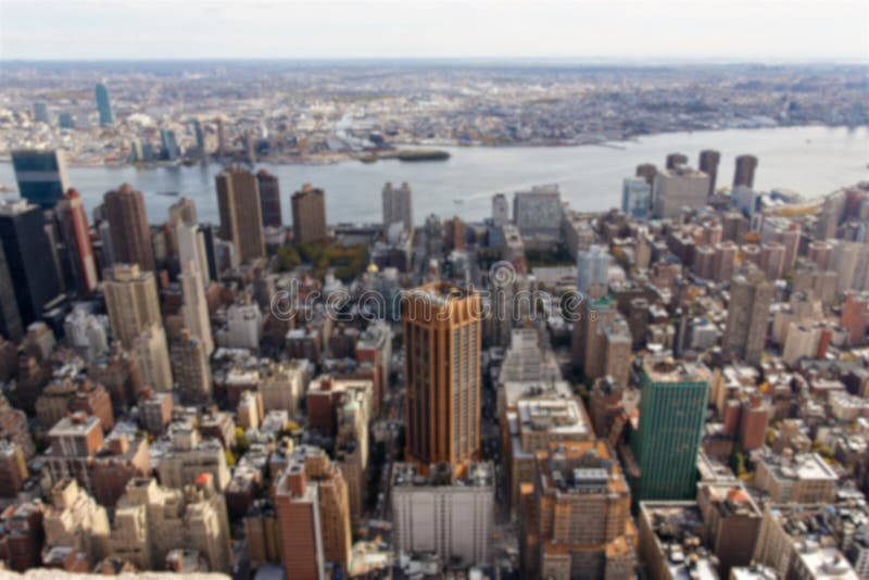 Borrão do leste da opinião de Manhattan foto de stock Borrão do leste da opinião de Manhattan foto de stock