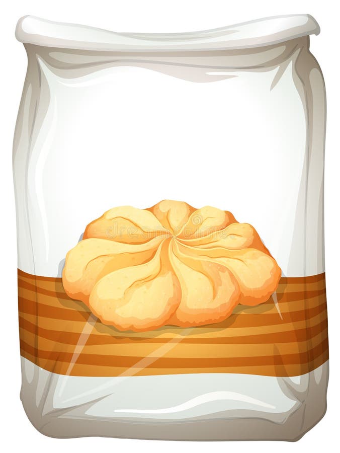 Borsa dei biscotti di burro royalty illustrazione gratis Borsa dei biscotti di burro royalty illustrazione gratis