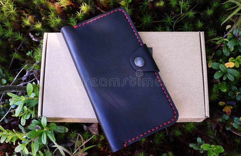 Borsa di cuoio nera Dettagli e primo piano fotografia stock libera da diritti Borsa di cuoio nera Dettagli e primo piano fotografia stock libera da diritti